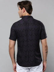 Men Grey Printed Casual Shirt-ALVINPRINT-5272-Grey