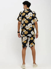 Men Navy Printed Co ordSet-HIPHOP-M182P-1623-Navyblue