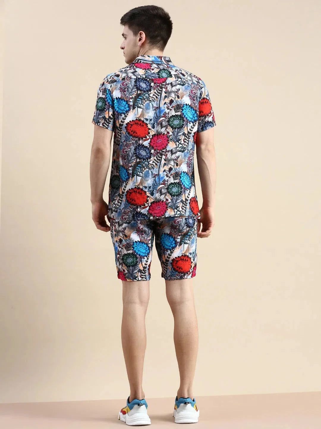 Multi Printed Casual Co ord Sets Men - Ireland Cotton Fabric