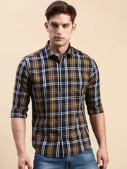 Men Multi Checked Casual Shirt-BLAZOCHECKS-4655-Multi