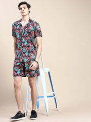 Men Multi Printed Casual Co ord Set-AM-91-7-Multi