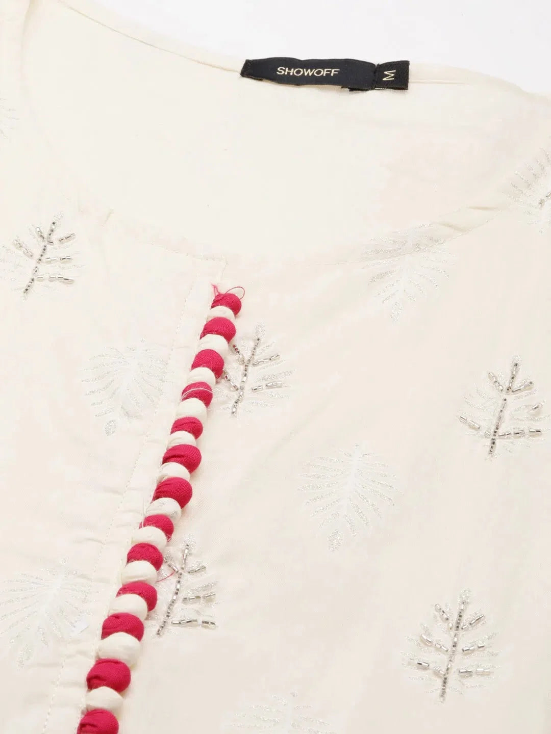 Cream Floral Anarkali Kurta | Women's Anarkali Gown