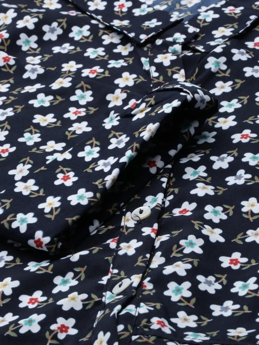 Navy Blue Printed Kurta - Women's Indian Kurtas Online