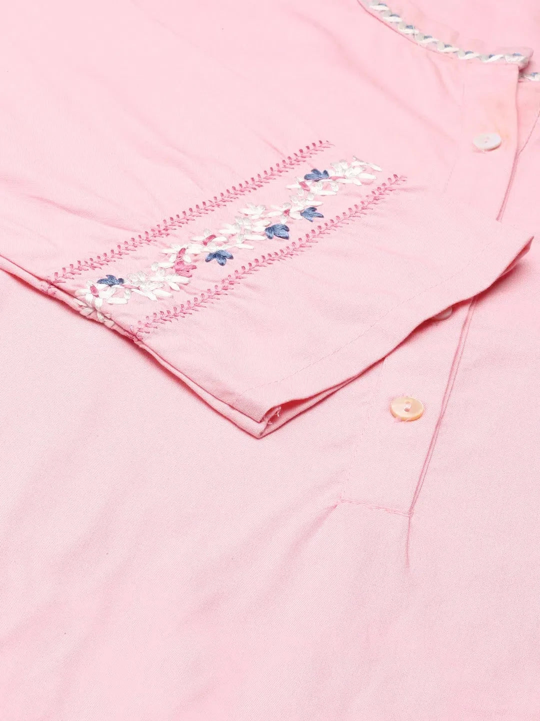 Pink Printed Cotton Kurta | Comfortable Indian Kurtas Online