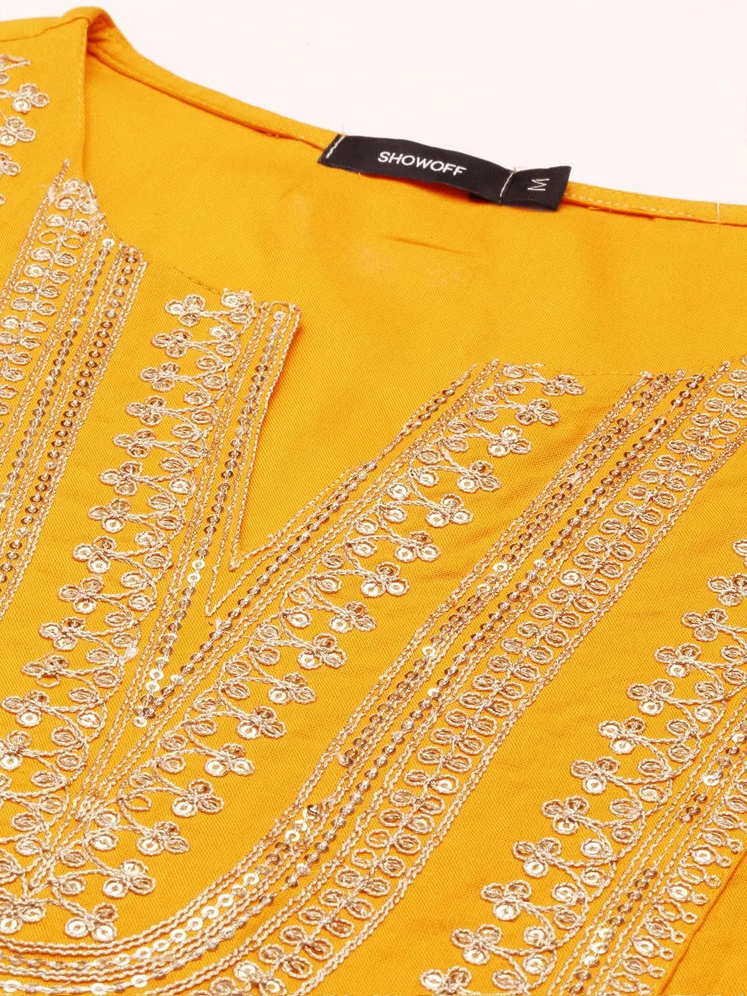 Yellow Solid Cotton Kurta Set | Indian Women's Kurta Sets