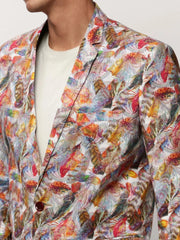 Men Multi Printed Casual Blazers-SOBLZ-082-10-Multi