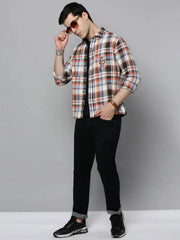 Men Multi Checked Casual Shirt-RUGGEDCHECKS-4186-Multi