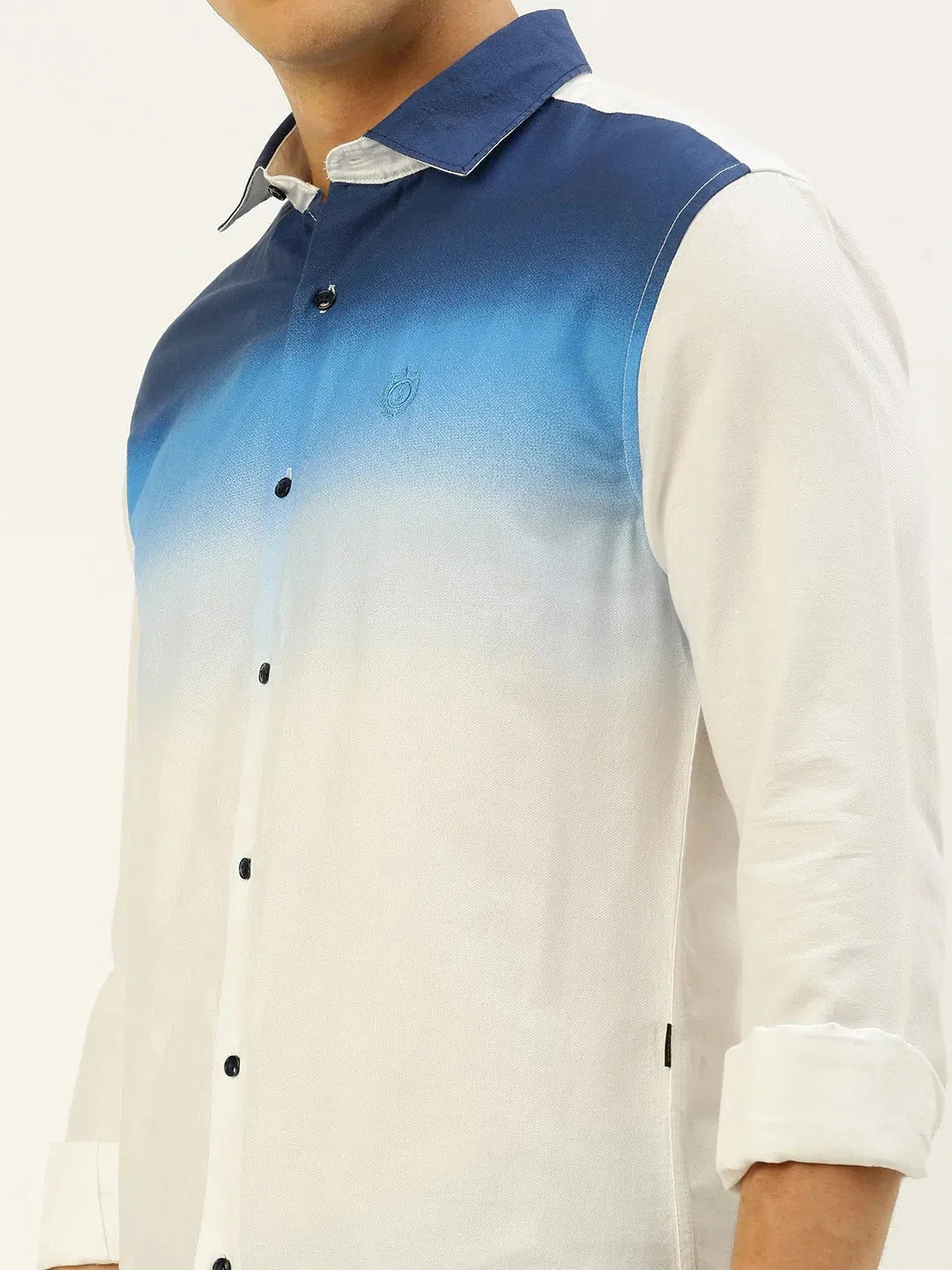 Men's White Printed Cotton Shirt | Casual Printed Shirts