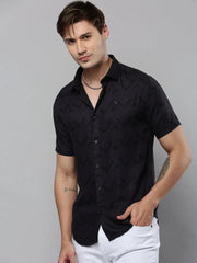 Men Grey Printed Casual Shirt-ALVINPRINT-5272-Grey
