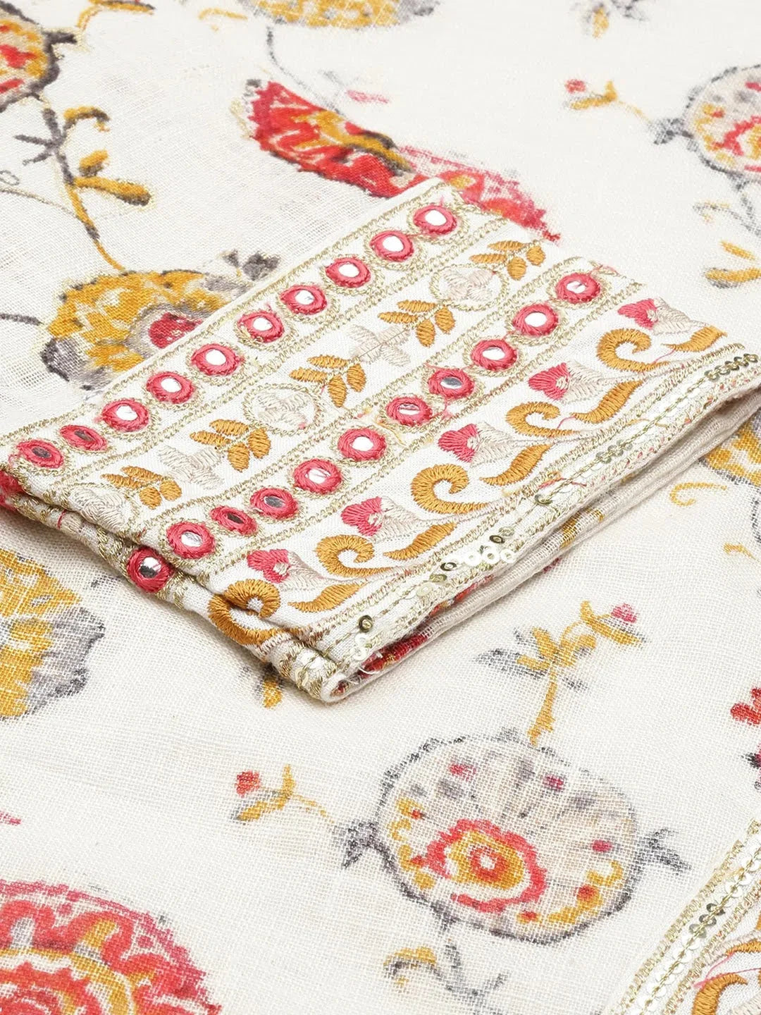 Mustard Printed Indian Kurta | Stylish Cotton Kurtas for Women