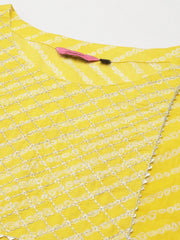 Women's Yellow Solid Kurta SetS-422-Yellow