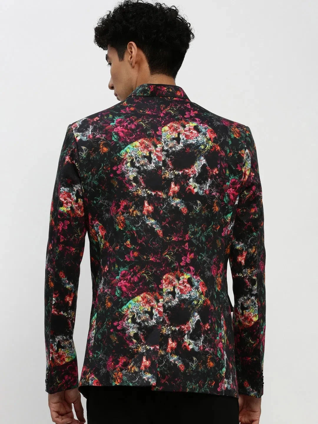 Black Printed Blazer | Men's Ethnic Wear & Modi Jacket
