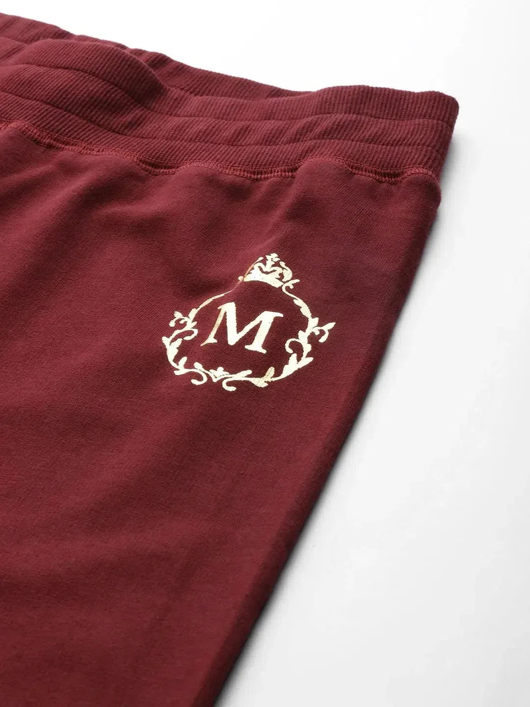Wine Track Pants - Straight Leg Cotton Co Ord Sets for Women