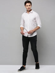 Men White Printed Casual Shirt-ELICAPRINT-4814-White