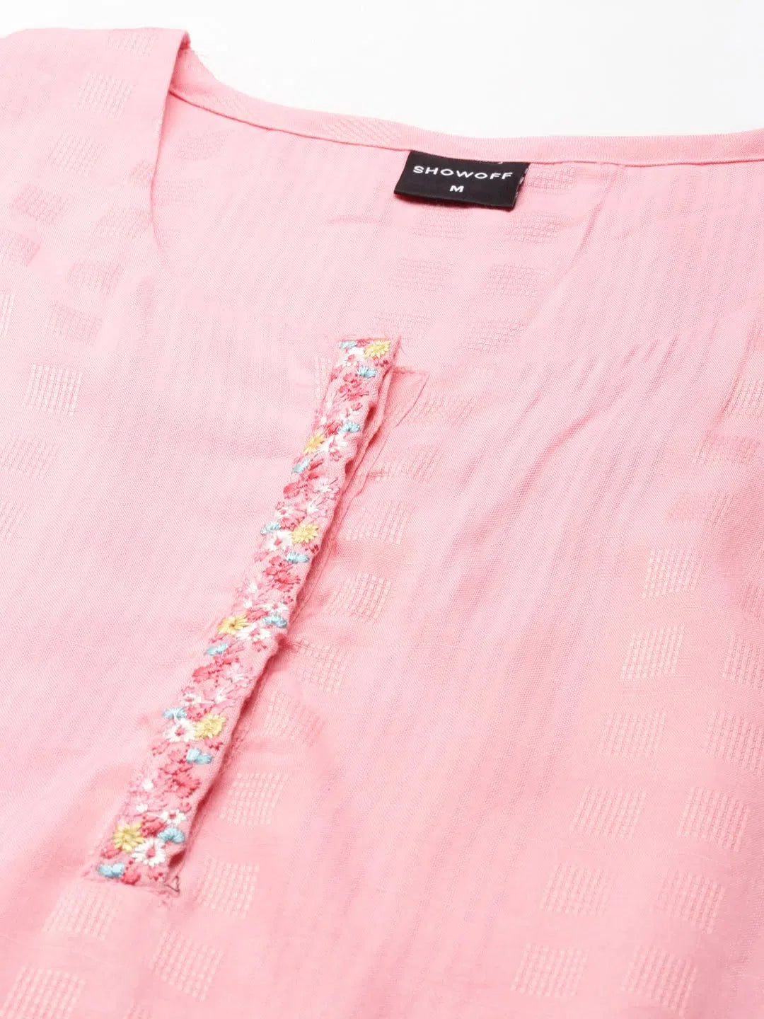 Pink Cotton Kurta for Women - Solid Indian Kurta Online