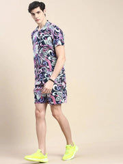 Men Multi Printed Casual Co ord Set-AM-90-08-Multi