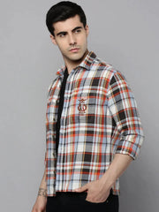 Men Multi Checked Casual Shirt-RUGGEDCHECKS-4186-Multi