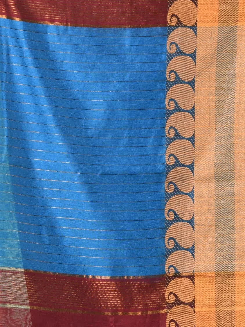 Green Cotton Saree | Indian Sarees with Zari