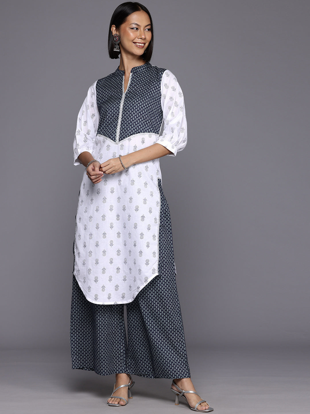 Women Khari Printed Kurta Set-AHKUPZ-COMBO-963