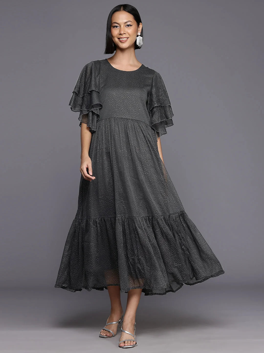 Solid A-Line Dress - Women's Western Wear | [Brand Name]