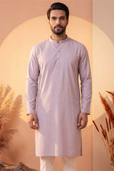 Lavender Silk Blend Solid Solid Kurta With Trousers MKSET2219