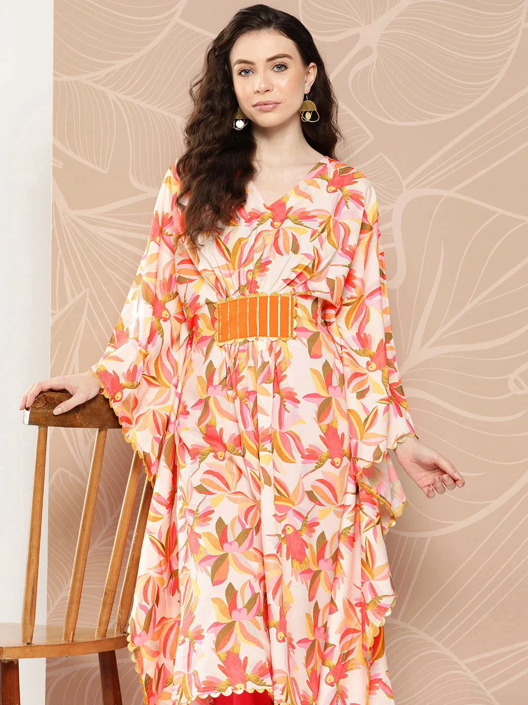 Floral Kaftan Kurta: Stylish Women's Kaftan Dresses
