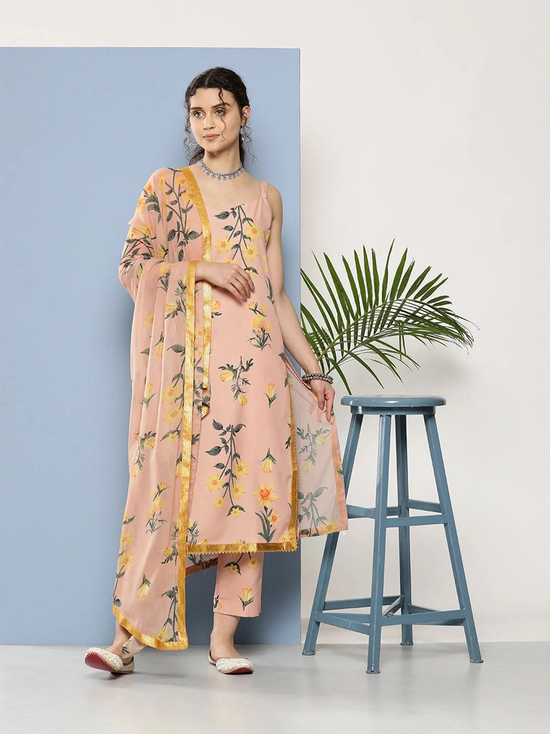 Floral Kurta with Dupatta- Indian Kurta Sets for Women Online