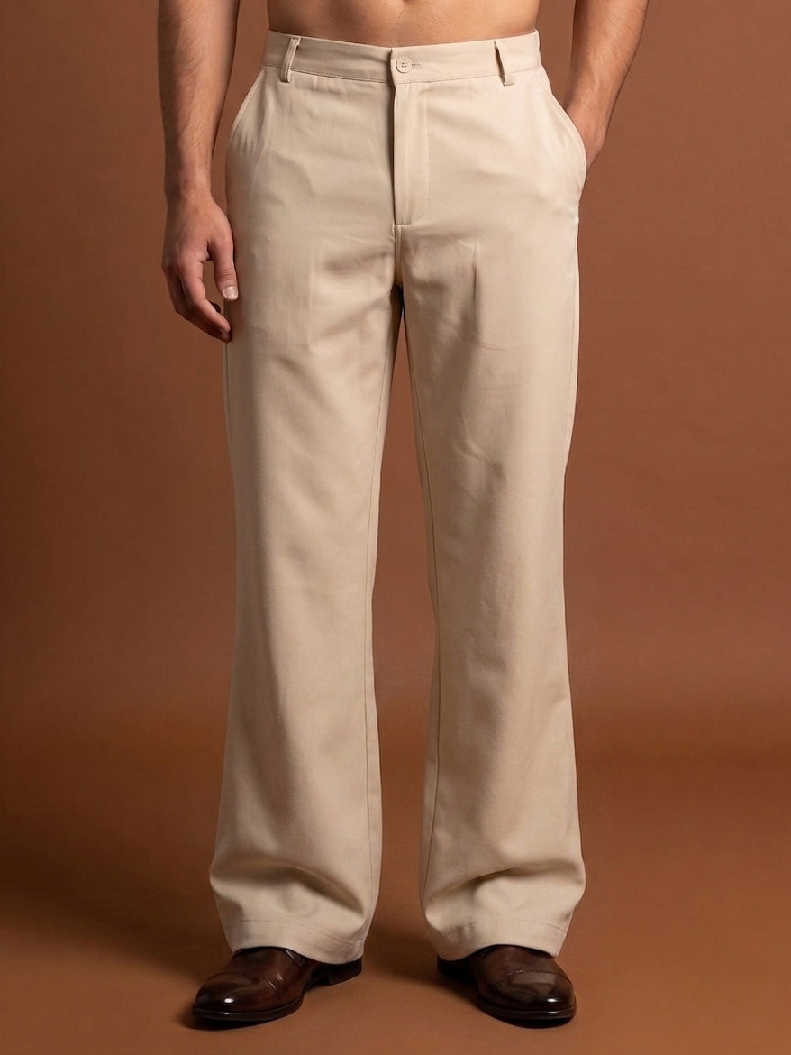 DesiQlo Men Trousers & Pants - Beige - JFGP_305Cream_30