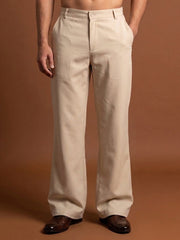 Men Straight Fit Korean Pants ( JFGP 305Cream  )