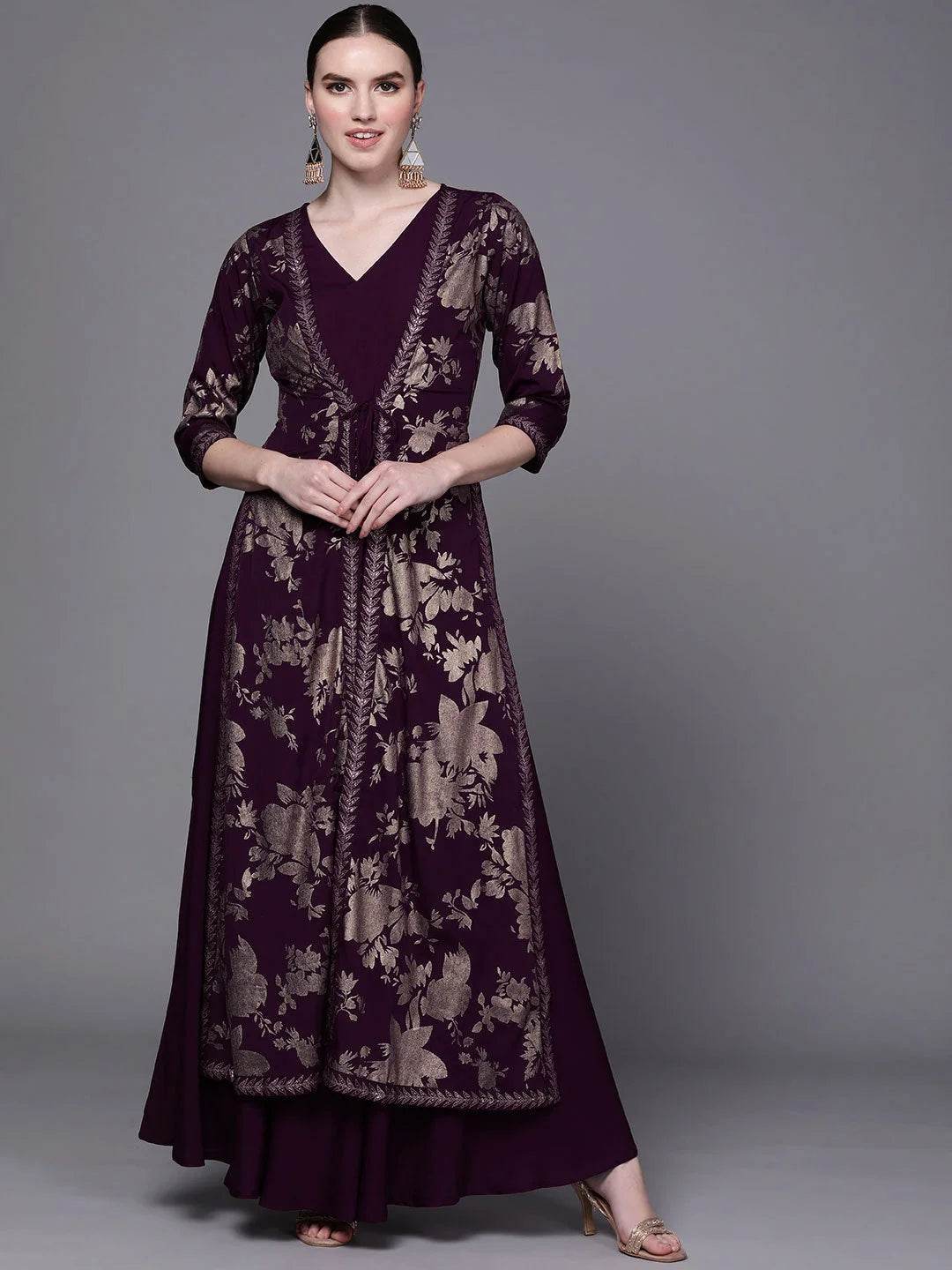 flare indian dress Akris punto Indian Silk Sleeveless Fit-&-Flare Dress
