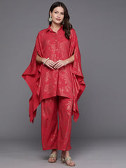 Women Floral Printed Tunic with Palazzos-AHTUPZ-COMBO-800