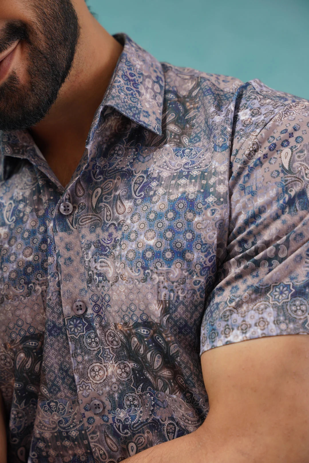Pejali Printed Shirt SF-912 | Cotton Casual Mens Shirts