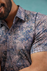 Pejali Printed Casual Shirt-SF-912