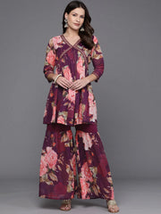 Women Floral Printed Sharara Set-AHTUSH-COMBO-891
