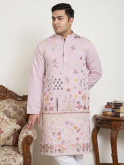 Floral Embroidered and Sequins Kurta ( KO 5140Purple  )