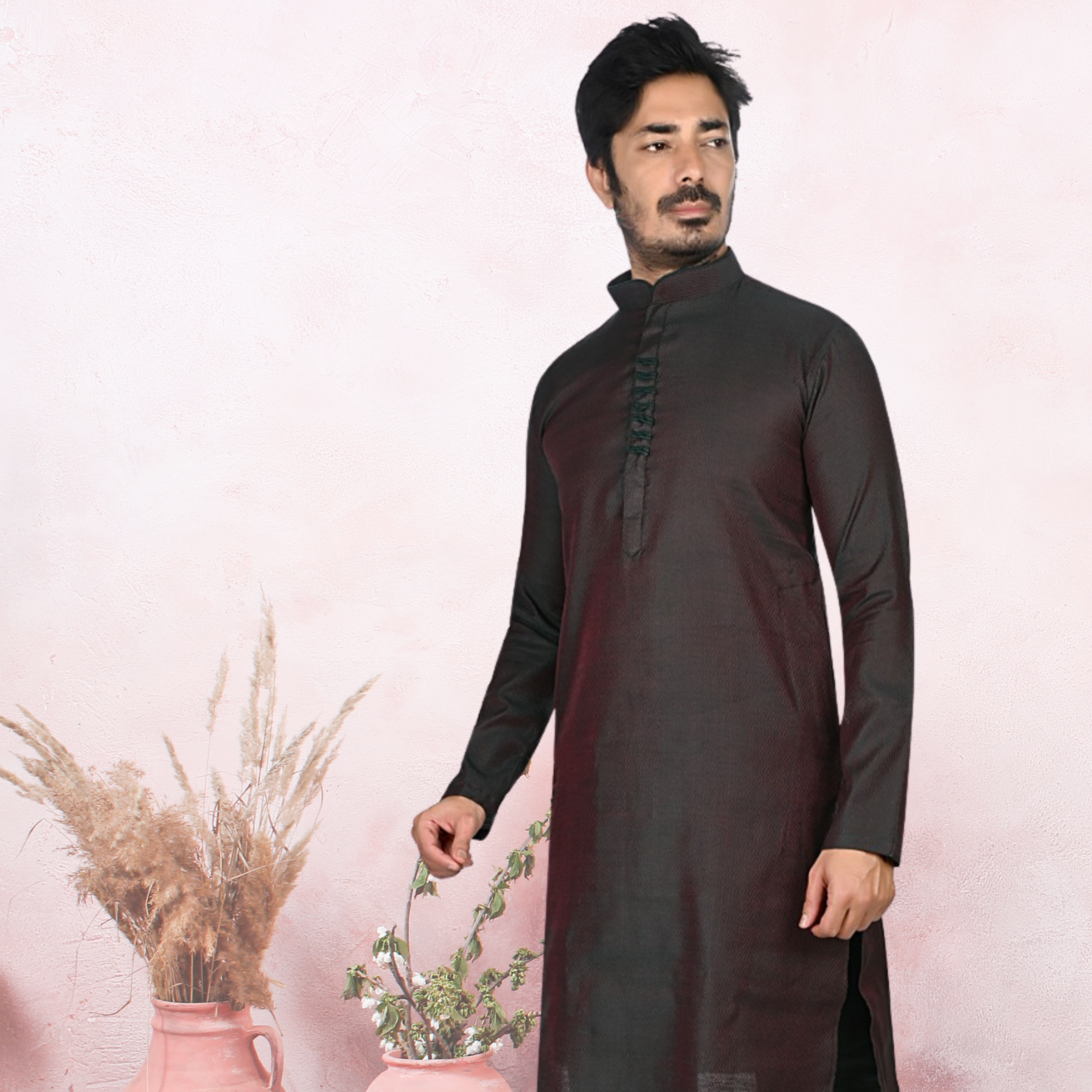 Cotton Kurta for Men - Green | KPDU861953 | DesiQlo