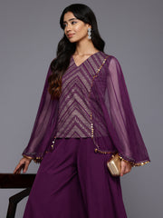 Printed Top With Palazzos-AHTUPZ-COMBO-790