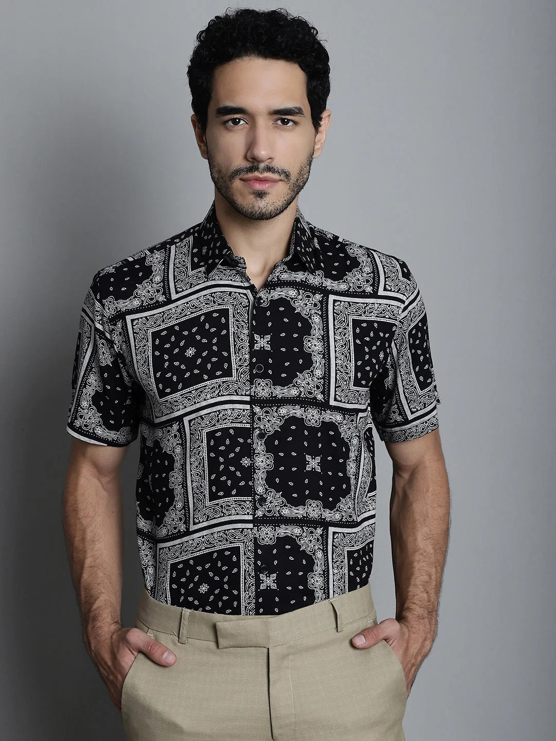 Men's Paisley Printed Formal Shirts - Elegant Formal Shirts