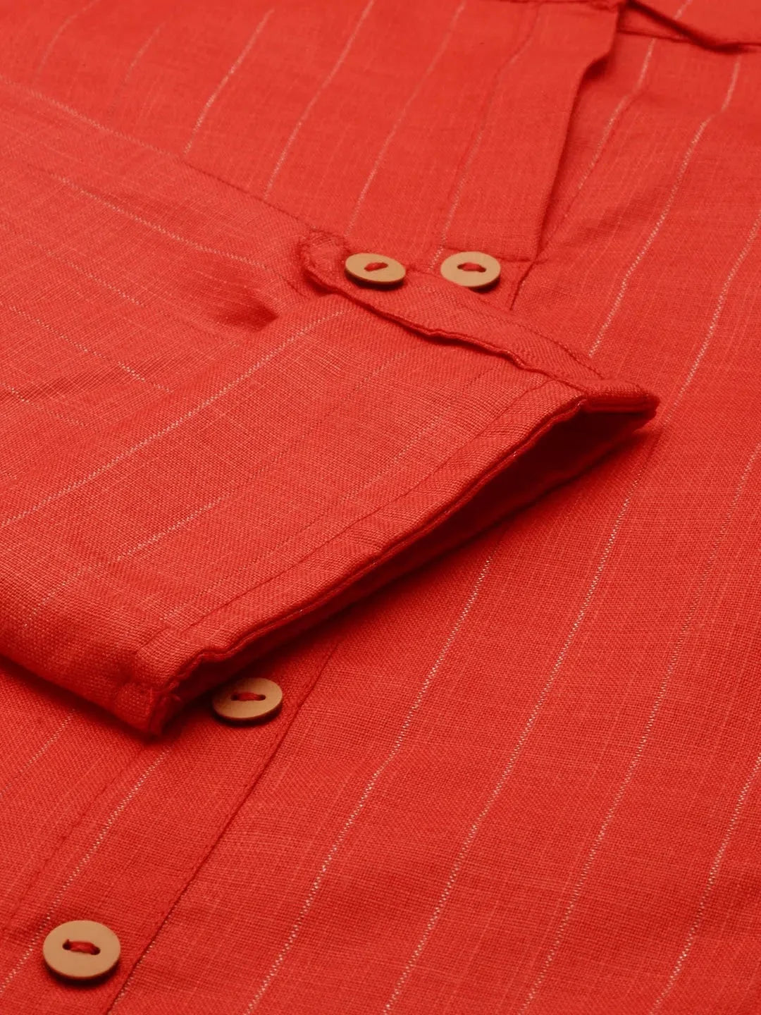 Rust Embroidered Indian Kurta - Elegant Kurtis for Women