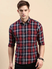 Men Multi Checked Casual Shirt-BLAZOCHECKS-4667-Multi