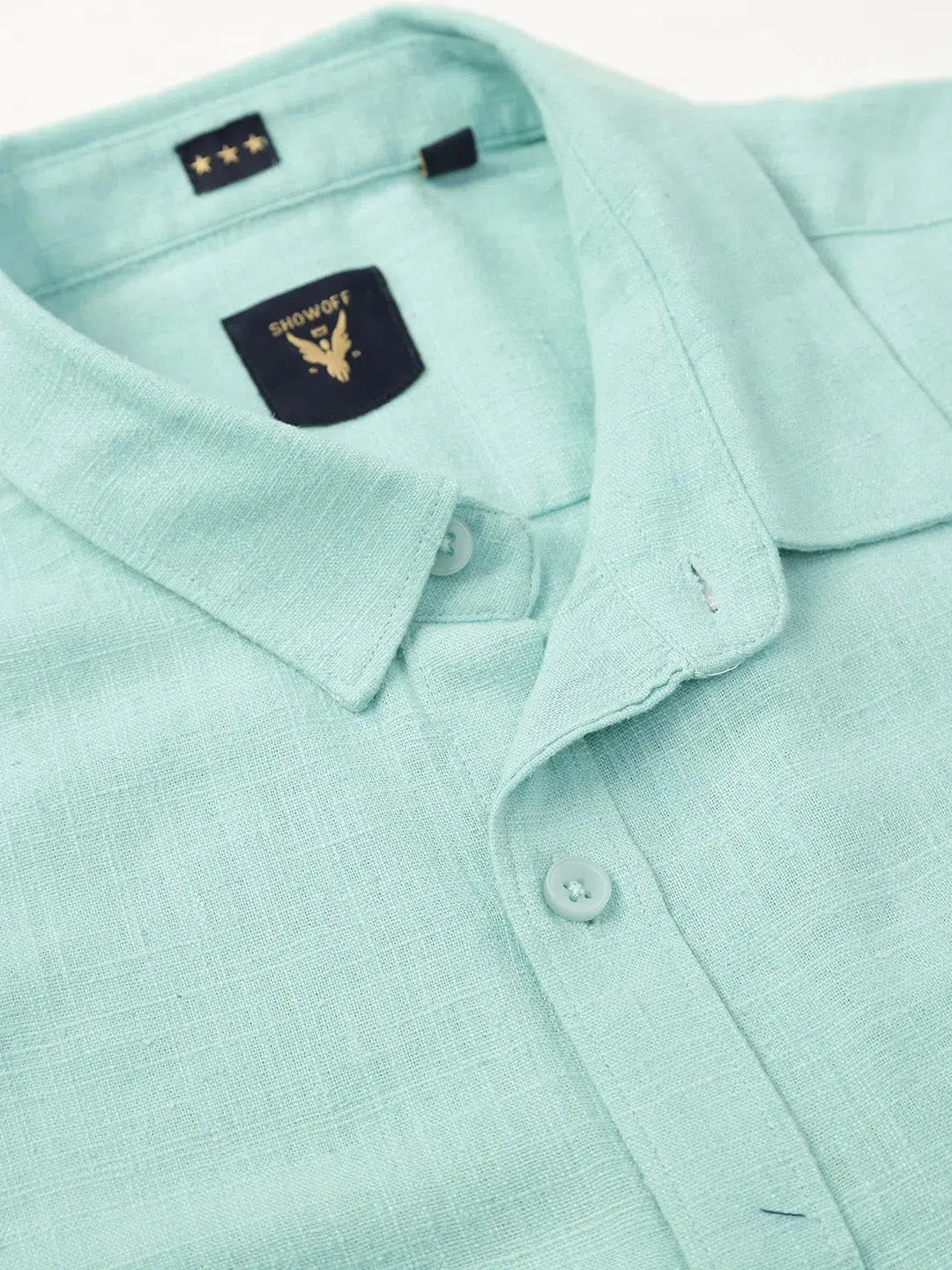 Green Solid Mens Shirt | Casual Cotton Shirt - DesiQlo