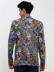 Men Multi Printed Blazer-SOBLZ-85-02-Multi