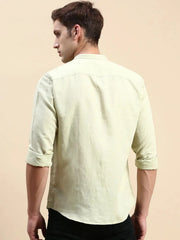 Men Green Solid Casual Shirt-ASALINEN-4926-Seagreen