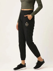 Cotton Terry Joggers in Black