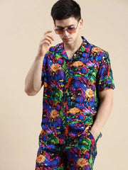 Men Multi Printed Casual Co ord Set-IRELAND-1699-Multi