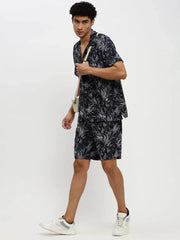 Men Navy Printed Co ordSet-HIPHOP-M182P-1626-Navyblue