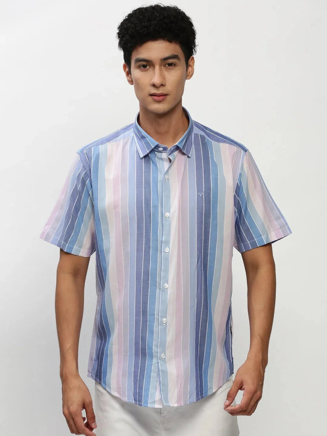 Multi Striped Mens Shirt | Casual Cotton Shirt - DesiQlo