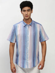 Men Multi Striped Casual Casual Shirts-JOYOSTRIPE-73-Multi