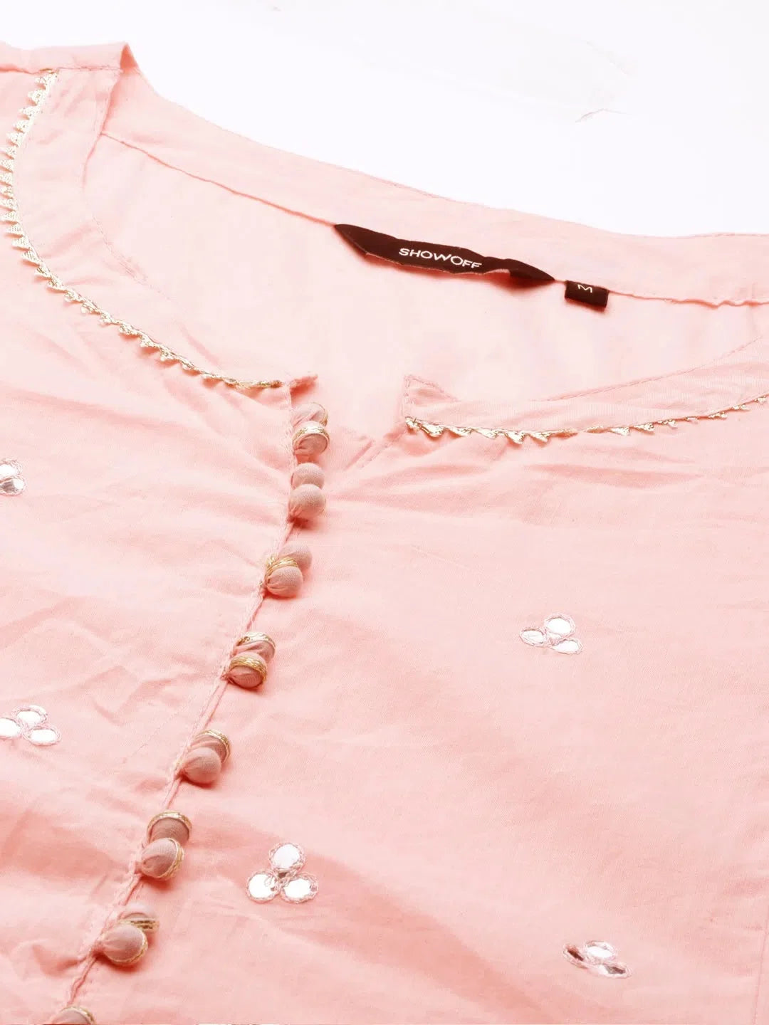 Pink Cotton Kurta Set | Solid Women's Indian Kurta Sets