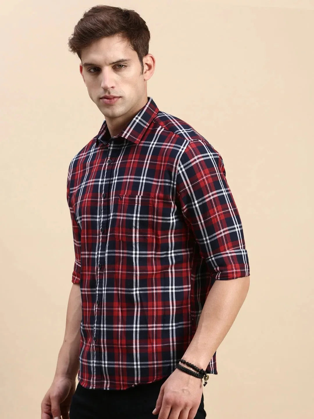 Multi Checked Mens Shirt | DesiQlo Cotton Casual Shirt